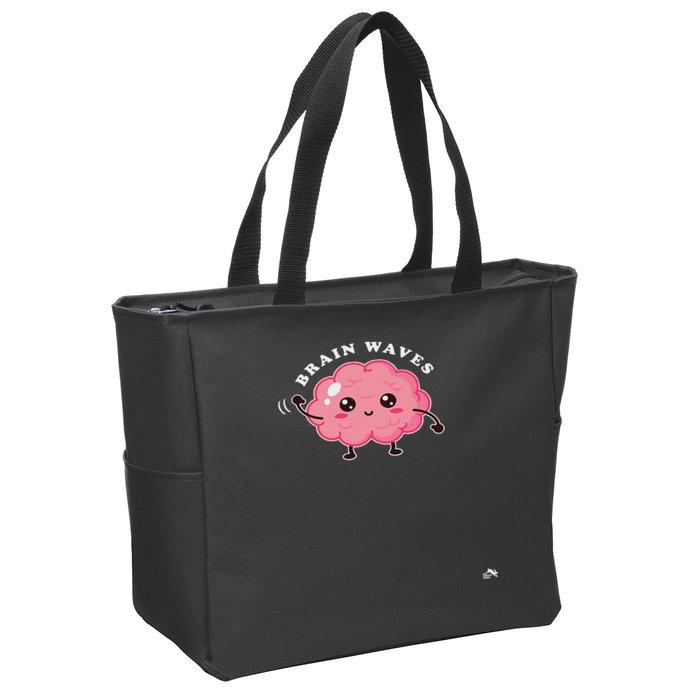 Brain Waves Neurology Surgical Technologist Scrub Tech Zip Tote Bag