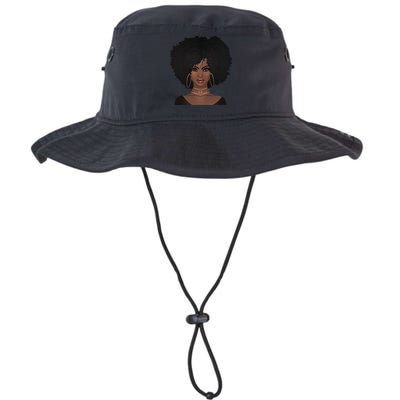 Black Woman Natural Afro Hair Bucket Hat