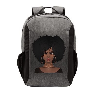 Black Woman Natural Afro Hair Vector Backpack