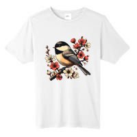 Bird Watching Nature Animal Vintage Blossom Chickadee Tall Fusion ChromaSoft Performance T-Shirt