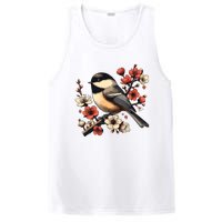 Bird Watching Nature Animal Vintage Blossom Chickadee PosiCharge Competitor Tank