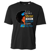 Black Woman Nurse Afro Retro Cool Black History Month Gift Cooling Performance Crew T-Shirt