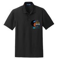 Black Woman Nurse Afro Retro Cool Black History Month Gift Dry Zone Grid Polo