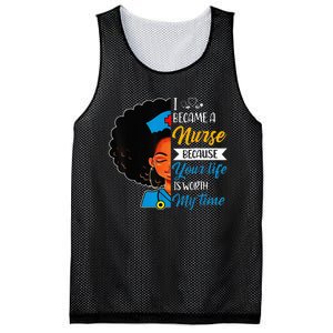 Black Woman Nurse Afro Retro Cool Black History Month Gift Mesh Reversible Basketball Jersey Tank