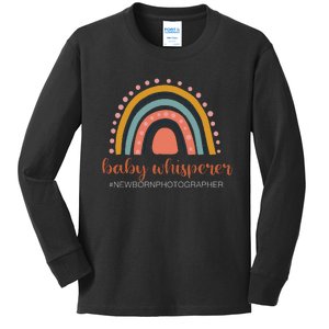 Baby Whisperer Newborn Photographer Rainbow Photographer Kids Long Sleeve Shirt