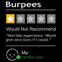 Burpees Would Not Recommend Men Women Gift Funny Workout Long Sleeve Shirt