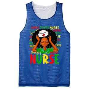 Black Women Nurse Afro Retro Juneteenth Black Month History Mesh Reversible Basketball Jersey Tank