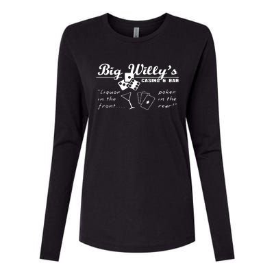 Big Willy's New Womens Cotton Relaxed Long Sleeve T-Shirt