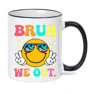 Bruh We Out Teachers Summer Last Day Of School 11oz Black Color Changing Mug