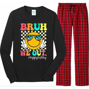 Bruh We Out Teachers Summer Last Day Of School Long Sleeve Pajama Set