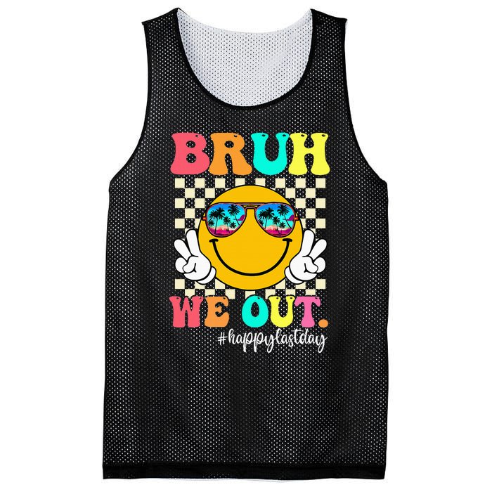 Bruh We Out Teachers Summer Last Day Of School Mesh Reversible Basketball Jersey Tank