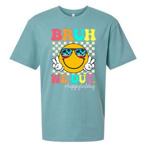 Bruh We Out Teachers Summer Last Day Of School Sueded Cloud Jersey T-Shirt