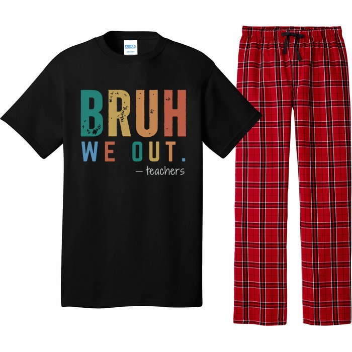 Bruh We Out Teacher Pajama Set