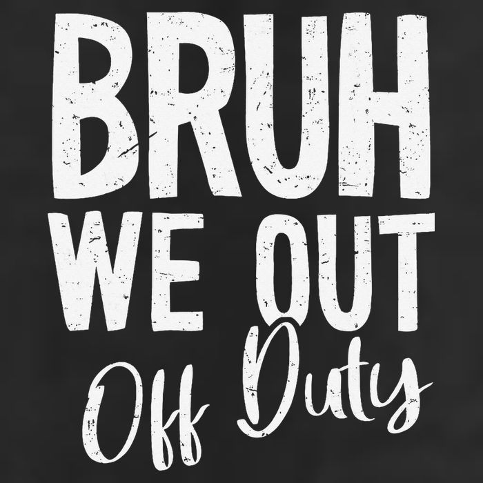 Bruh We Out Off Duty Last Day Of School 2025 Summer Break Adult Drive Performance Visor