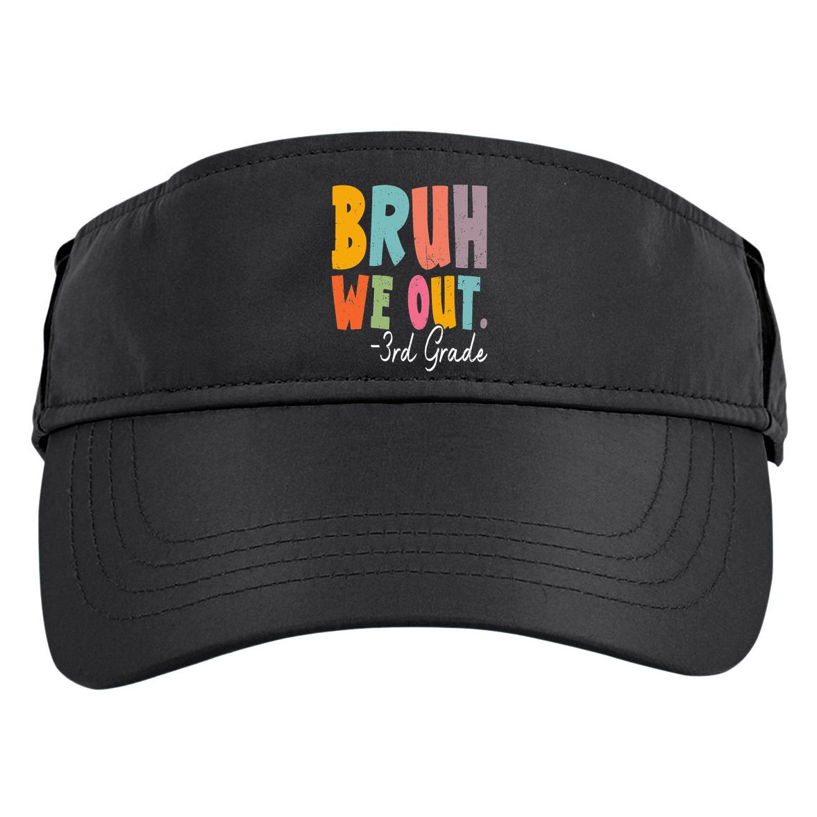 Bruh We Out 3rd Grade Last Day Of School Teacher Student Adult Drive Performance Visor