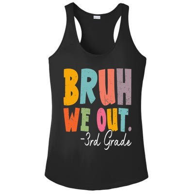 Bruh We Out 3rd Grade Last Day Of School Teacher Student Ladies PosiCharge Competitor Racerback Tank