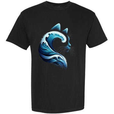 Blue Wave Of Cat Ladies Blue Cats Wave For Kamala Garment-Dyed Heavyweight T-Shirt