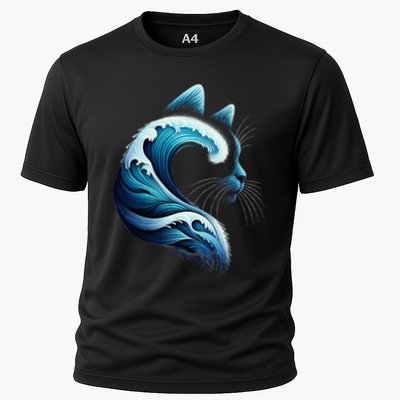 Blue Wave Of Cat Ladies Blue Cats Wave For Kamala Cooling Performance Crew T-Shirt