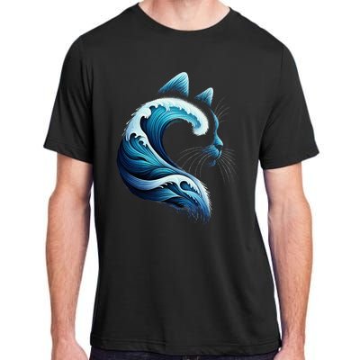 Blue Wave Of Cat Ladies Blue Cats Wave For Kamala Adult ChromaSoft Performance T-Shirt