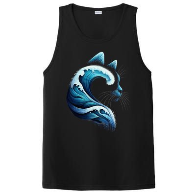 Blue Wave Of Cat Ladies Blue Cats Wave For Kamala PosiCharge Competitor Tank