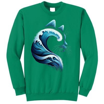 Blue Wave Of Cat Ladies Blue Cats Wave For Kamala Sweatshirt