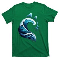 Blue Wave Of Cat Ladies Blue Cats Wave For Kamala T-Shirt