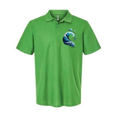 Blue Wave Of Cat Ladies Blue Cats Wave For Kamala Softstyle Adult Sport Polo