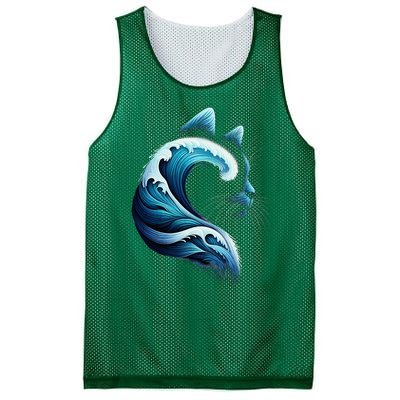 Blue Wave Of Cat Ladies Blue Cats Wave For Kamala Mesh Reversible Basketball Jersey Tank