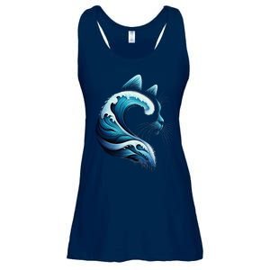 Blue Wave Of Cat Ladies Blue Cats Wave For Kamala Ladies Essential Flowy Tank