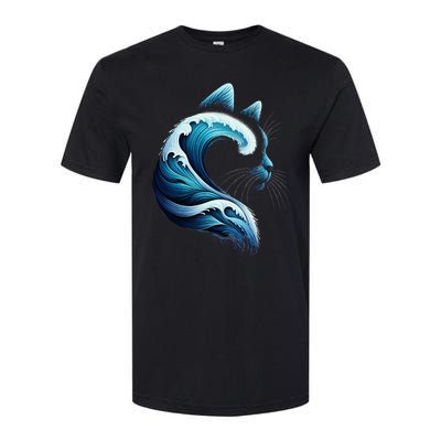 Blue Wave Of Cat Ladies Blue Cats Wave For Kamala Softstyle CVC T-Shirt