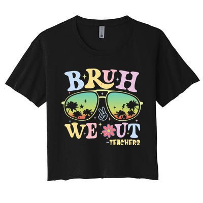 Bruh We Out Teachers Crop Top