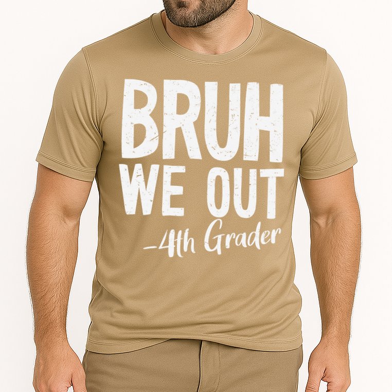 Bruh We Out 4th Grade Teacher Last Day Of School 2025 Cooling Performance Crew T-Shirt