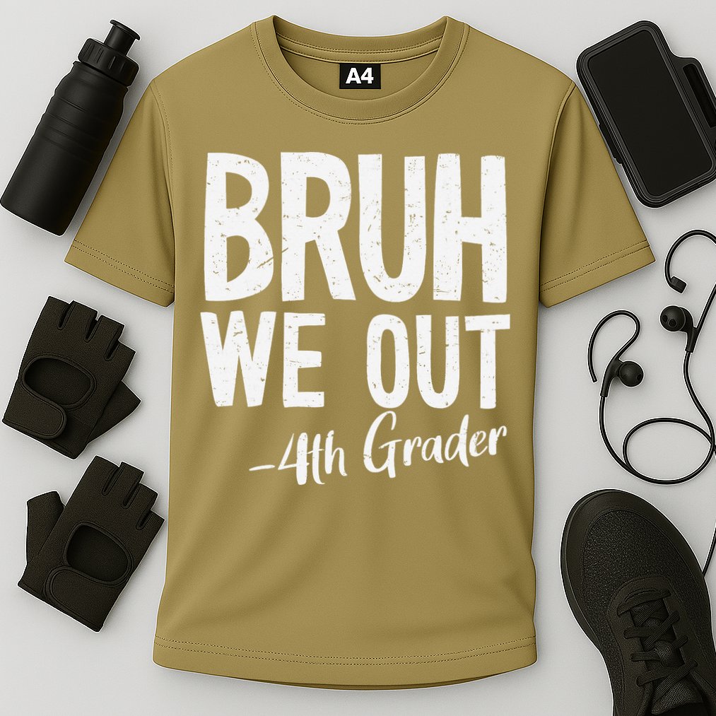 Bruh We Out 4th Grade Teacher Last Day Of School 2025 Cooling Performance Crew T-Shirt
