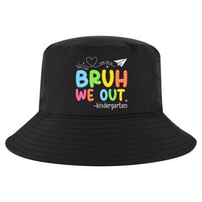 Bruh We Out Kindergarten End Of School Year Summer Break Cool Comfort Performance Bucket Hat