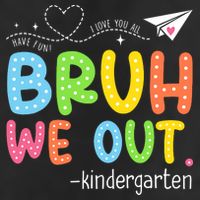 Bruh We Out Kindergarten End Of School Year Summer Break Beanie