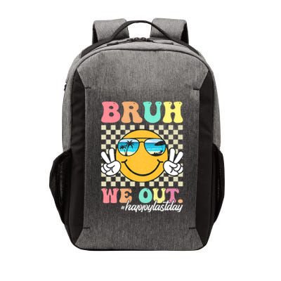 Bruh We Out Teachers Groovy Retro Happy Last Day Of School Vector Backpack