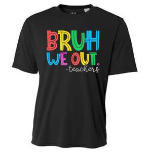 Bruh We Out Teachers Student Happy Last Day Of School Summer Cooling Performance Crew T-Shirt