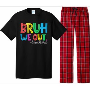 Bruh We Out Teachers Student Happy Last Day Of School Summer Pajama Set