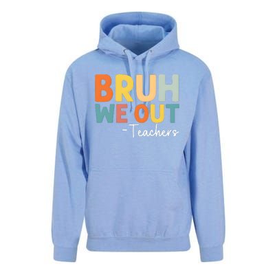 Bruh We Out Teachers Last Day Of School Unisex Surf Hoodie