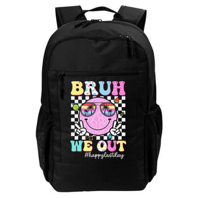 Bruh We Out Happy Last Day Of School Teacher Girl Summer Backpack