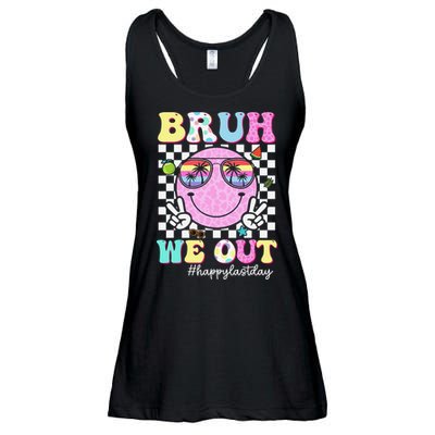 Bruh We Out Happy Last Day Of School Teacher Girl Summer Ladies Essential Flowy Tank