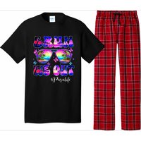 Bruh We Out Summer Para Life Sunglasses Tie Dye Pajama Set