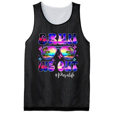 Bruh We Out Summer Para Life Sunglasses Tie Dye Mesh Reversible Basketball Jersey Tank