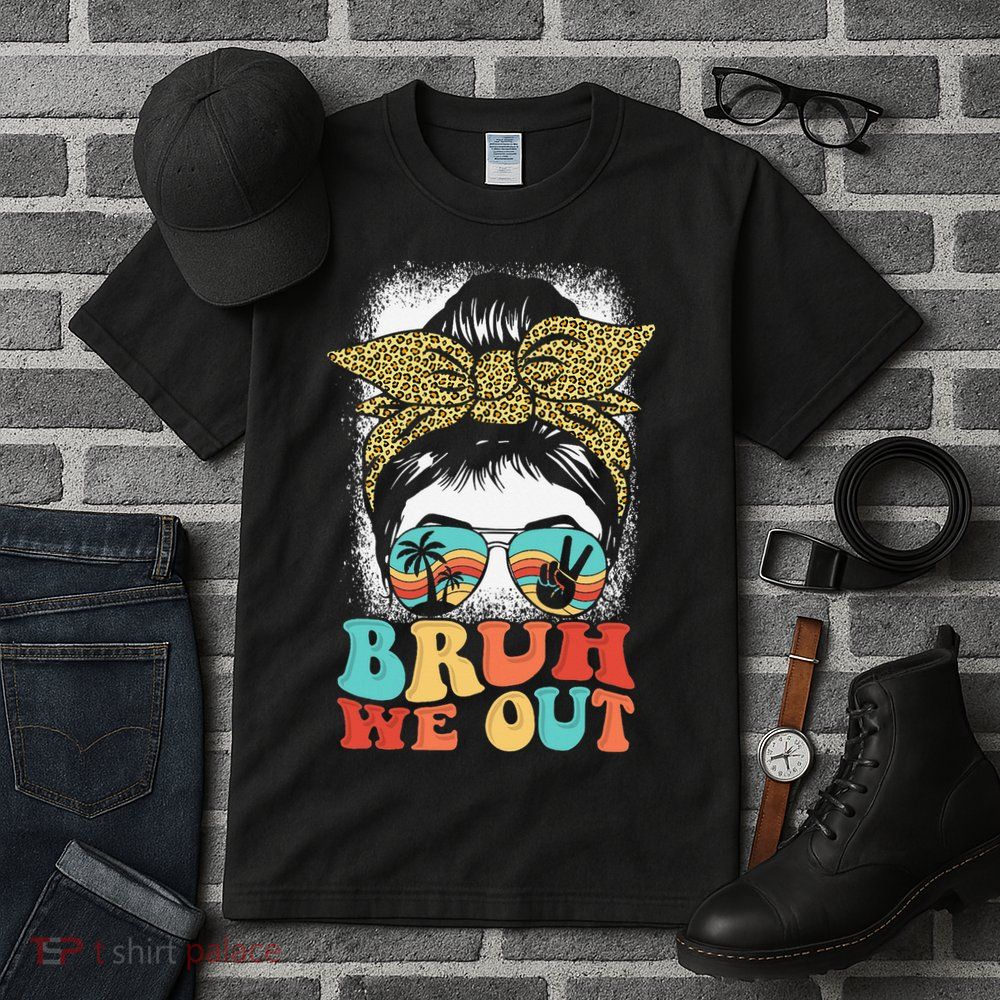 Bruh We Out Coquette Bow Happy Last Day Of School Summer Tall T-Shirt