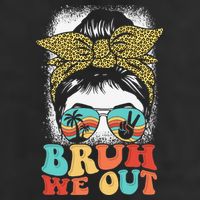 Bruh We Out Coquette Bow Happy Last Day Of School Summer 11oz C Handle Ceramic Mug