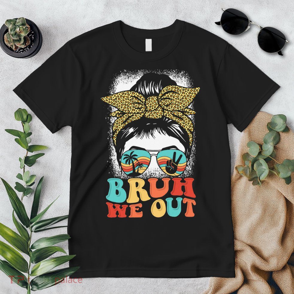 Bruh We Out Coquette Bow Happy Last Day Of School Summer Premium T-Shirt