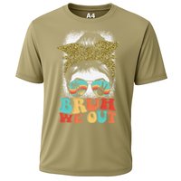 Bruh We Out Coquette Bow Happy Last Day Of School Summer Cooling Performance Crew T-Shirt