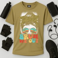 Bruh We Out Coquette Bow Happy Last Day Of School Summer Cooling Performance Crew T-Shirt