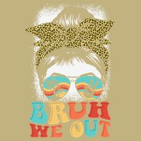 Bruh We Out Coquette Bow Happy Last Day Of School Summer Cooling Performance Crew T-Shirt