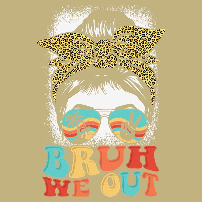 Bruh We Out Coquette Bow Happy Last Day Of School Summer Button